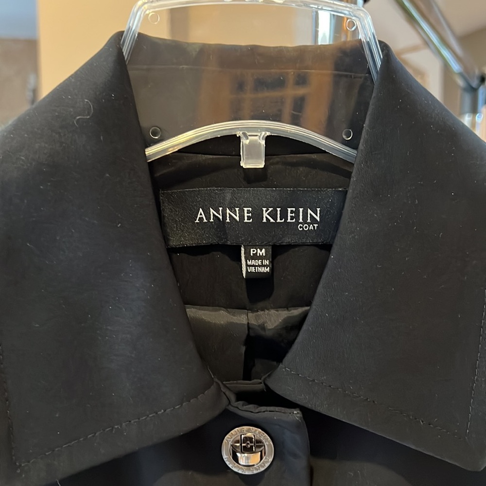 ANNE KLEIN Black Dress Coat - Picture 3 of 6